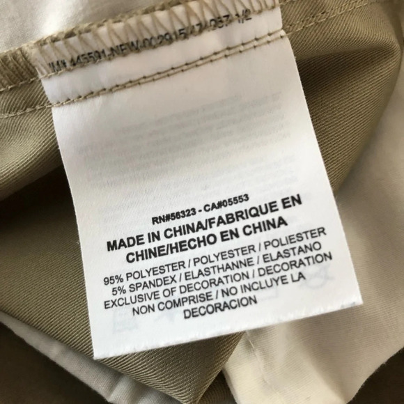 Nike Golf Mens 36 X 32 Tan Performance Pants Dri Fit Flat Front Stretch Golfing - Picture 4 of 5